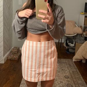 Striped Mini Skirt